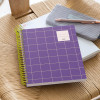 Cahier - A5 - Petits carreaux - Spirales - Couverture rigide - 100 feuilles - Miquelrius