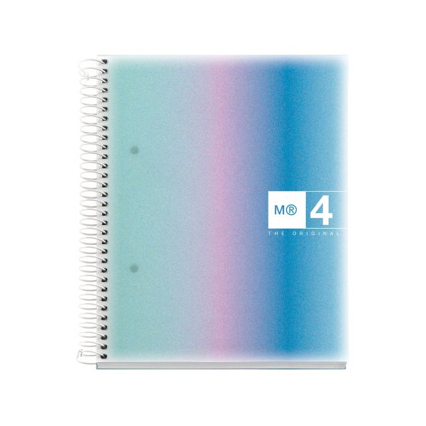 photo-Cahier - A5 - Petits carreaux - Spirales - Couverture rigide - 120 feuilles - Miquelrius