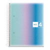 photo-Cahier - A5 - Petits carreaux - Spirales - Couverture rigide - 120 feuilles - Miquelrius