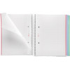 Cahier - A5 - Petits carreaux - Spirales - Couverture rigide - 120 feuilles - Miquelrius