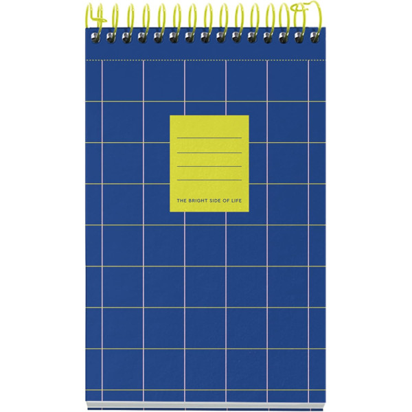 photo-Bloc reporter - A6 - 120 feuilles - Spirale - Petits carreaux - Couverture carton - Miquelrius