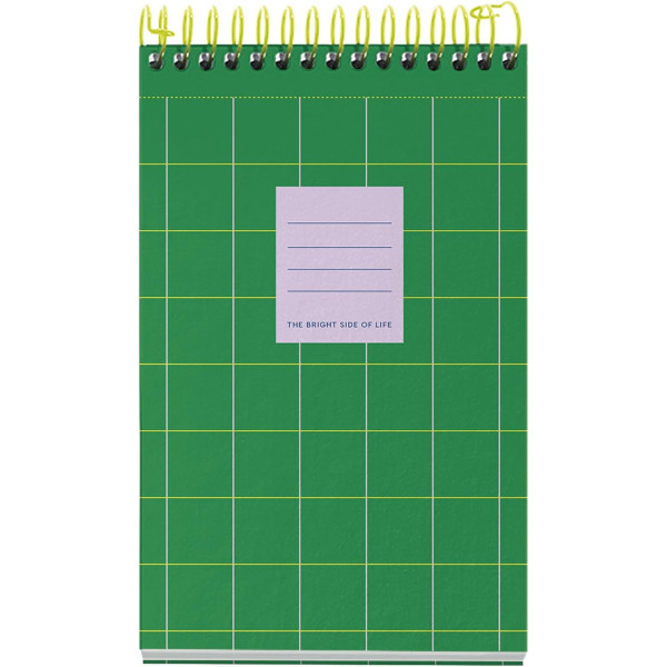 photo-Bloc reporter - A6 - 120 feuilles - Spirale - Petits carreaux - Couverture carton - Miquelrius