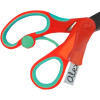 Ciseaux scolaires - Enfant - Avec étiquette pour le prénom - 13,5cm - Rouge