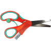 Ciseaux scolaires - Enfant - Avec étiquette pour le prénom - 13,5cm - Rouge