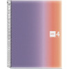 photo-Cahier - A4 - Petits carreaux - Spirale - 120 pages - Couverture polypro - Miquelrius