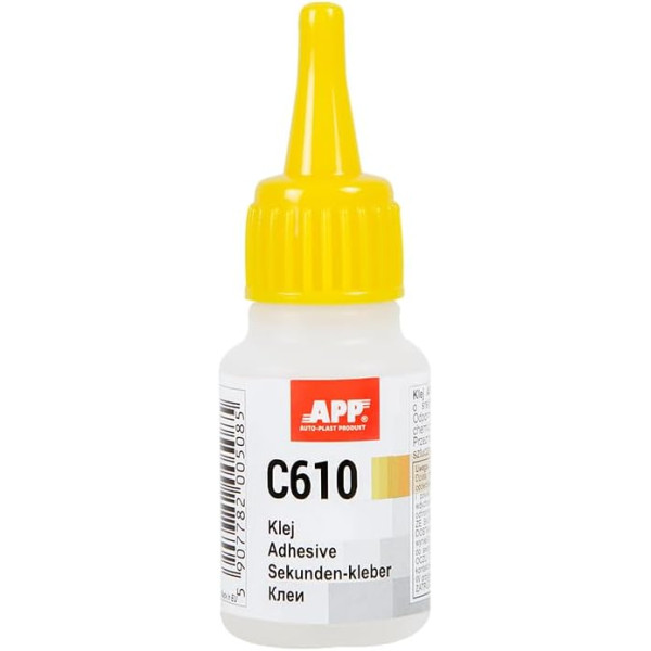 photo-Colle extra forte - Cyanoacrylate - Pour caoutchouc, plastique, métal - 20g - APP