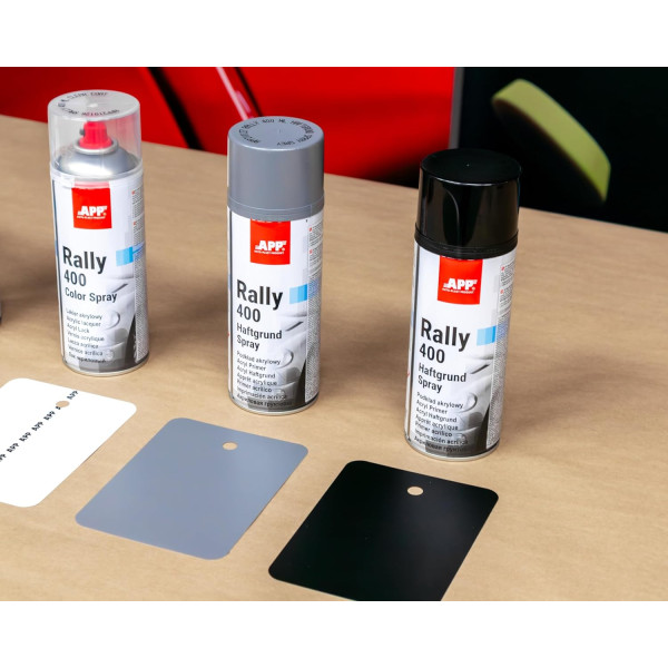 Bombe de peinture - Argent - Brillant - Acrylique - Toutes surfaces - APP Rally 400ml