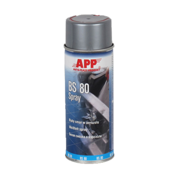 photo-Graisse blanche au PTFE - Spray - Lubrifiant fortes charges et hautes températures - APP BS 80