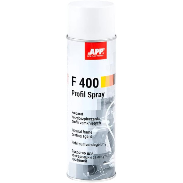 photo-Cire pour corps creux - Voiture - Antirouille carrosserie - Avec embout - APP F400 - 500ml