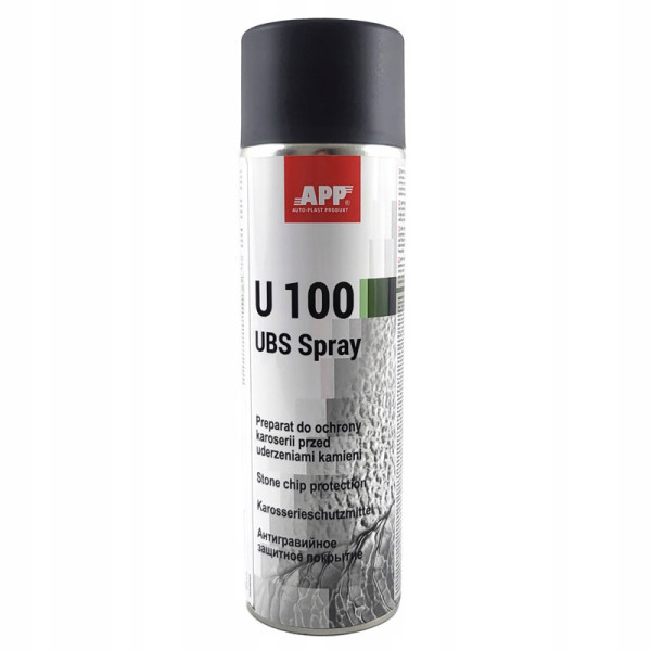 photo-Protection bas de caisse - Noir - Anti gravillon - Protection voiture - APP U100 - 500ml