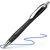 Stylo à bille - Encre bleue - Pointe large - Corps noir - Rétractable - Schneider Slider Rave