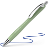 Stylo à bille - Encre bleue - Pointe large - Corps vert - Rétractable - Schneider Slider Rave