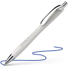 Stylo à bille - Encre bleue - Pointe large - Corps gris - Rétractable - Schneider Slider Rave