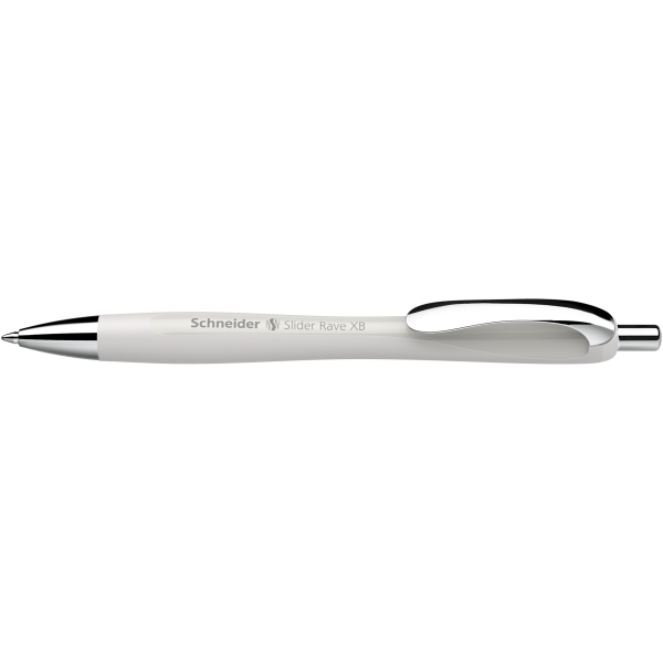 Stylo à bille - Encre bleue - Pointe large - Corps gris - Rétractable - Schneider Slider Rave