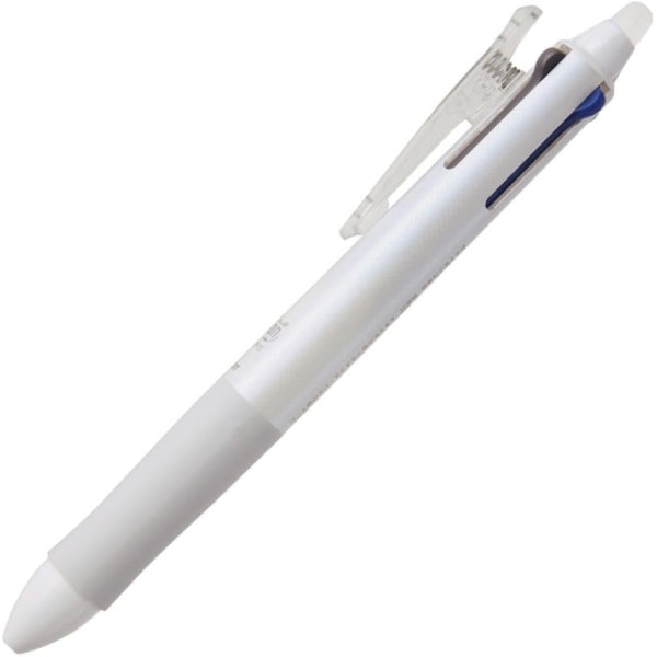 Stylo 4 couleurs - Frixion Ball - Encre gel effaçable - Pointe fine - Corps blanc