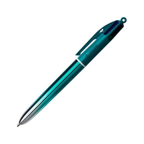 photo-Stylo 4 couleurs - BIC - Pointe moyenne - Rétractable - Encre bleu, noir, rouge, vert