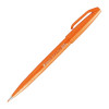 photo - Feutre - Orange - Encre aquarellable - Pointe pinceau - Dessin - Croquis - Calligraphie - Pentel