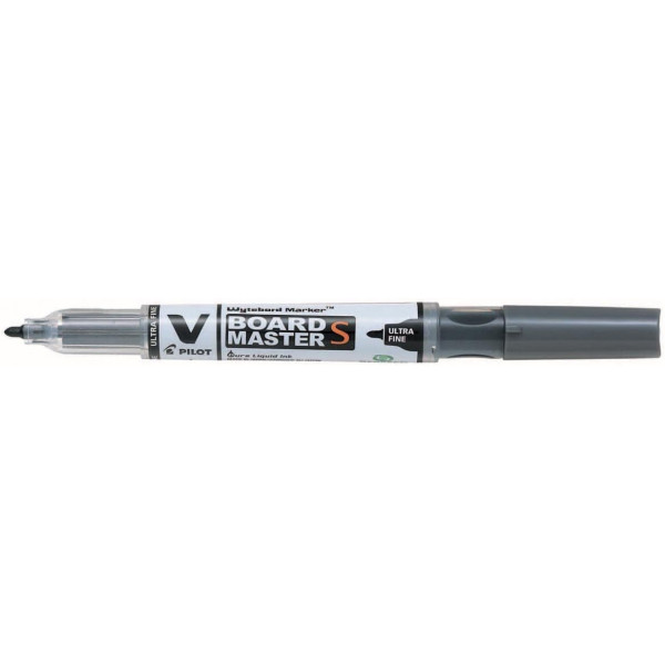 photo - Marqueur - Pour tableau blanc - Noir - Effaçable - Rechargeable - Pointe ultra fine ogive - Pilot - V-Board Master S