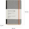 Carnet - Gris - 90x142mm - 192 pages - 80g - Miquelrius