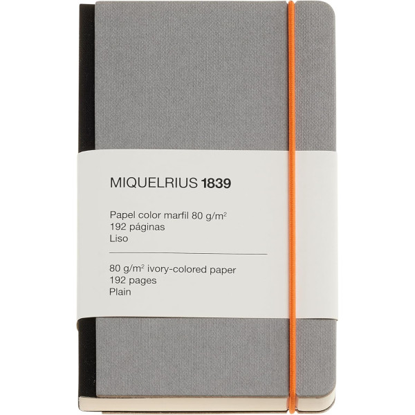 photo - Carnet - Gris - 90x142mm - 192 pages - 80g - Miquelrius
