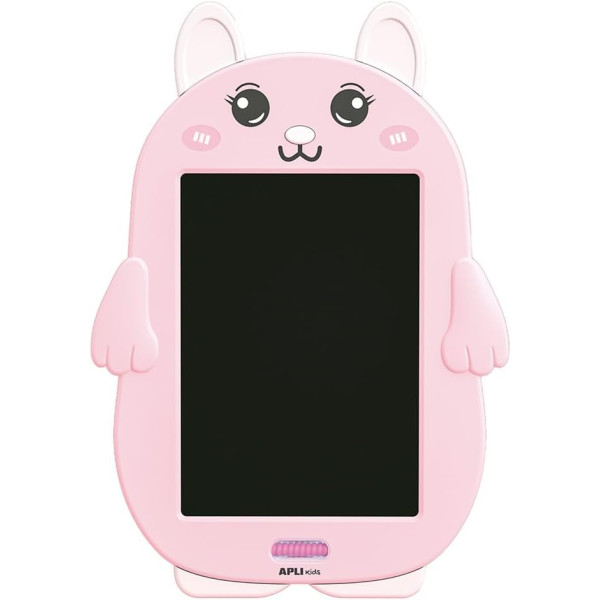 Tablette à dessin - Écran LCD 8,5 pouces - Avec stylet - Effaçable - Forme de Lapin - Apli Kids