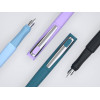 Stylo à plume - Rechargeable - Plume moyenne métal - Droitier et gaucher - Noir - Schneider Tomo