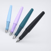 Stylo à plume - Rechargeable - Plume moyenne métal - Droitier et gaucher - Noir - Schneider Tomo