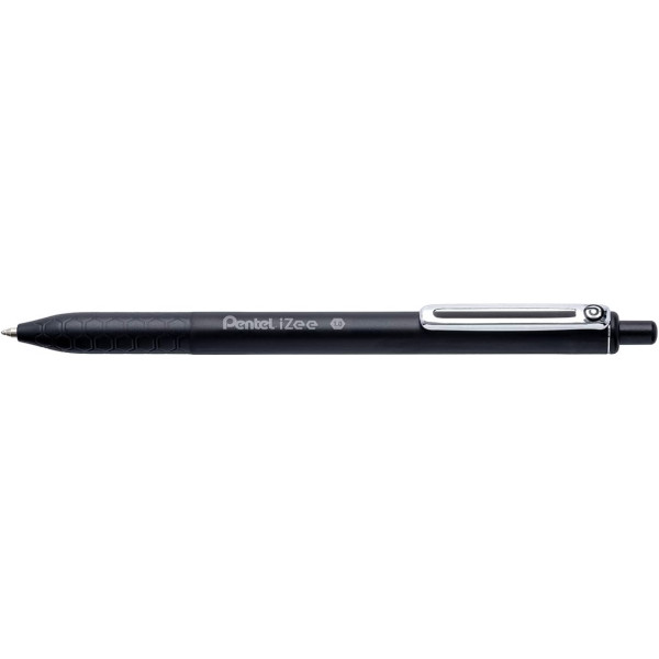photo - Stylo à bille - Rétractable - Noir - Pointe moyenne 1mm - Pentel Izee
