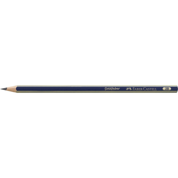 Crayon graphite - 2B - Gris - Goldfaber 1221 - Faber-Castell