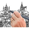 Pochette de 5 feutres de dessin - Pointliner - Dessin et écriture - Assortiment - Pentel Arts