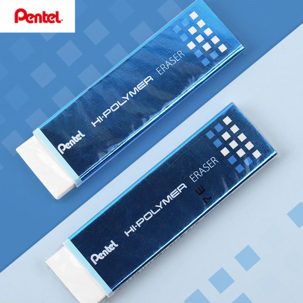 Gomme - Rectangulaire - Slim - Blanche - Pentel Hi-Polymer