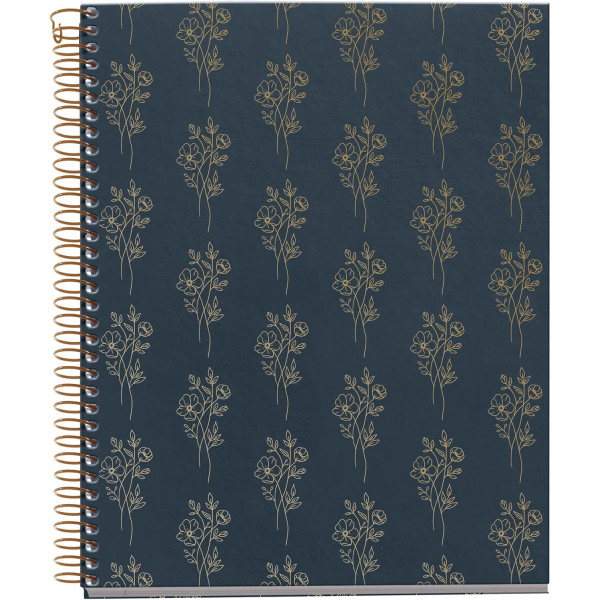 photo - Cahier - A5 - Petits carreaux - Spirales - Couverture rigide - 100 feuilles - Miquelrius