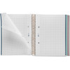 Cahier - A5 - Petits carreaux - Spirales - Couverture rigide - 100 feuilles - Miquelrius