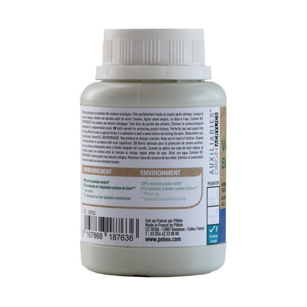 Vernis - Satiné - Pour acrylique - Pébéo Origin acrylics - 225 ml