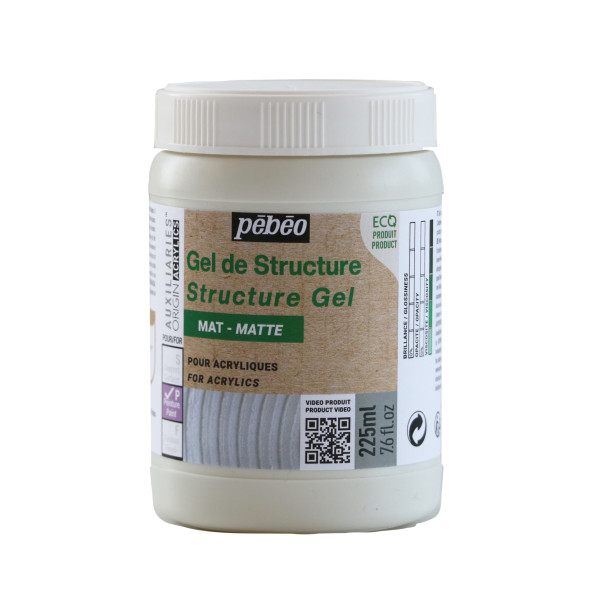 photo-Gel de structure - Mat - Pour acrylique - Pébéo Origin acrylics - 225ml