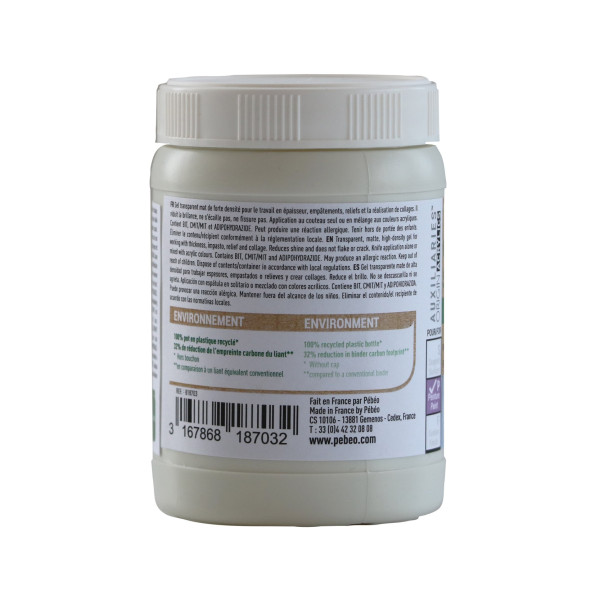 Gel de structure - Mat - Pour acrylique - Pébéo Origin acrylics - 225ml