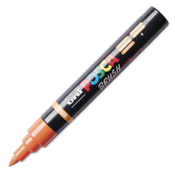 photo-Marqueur POSCA - Orange - Pointe brush - PC5BR - Tous supports