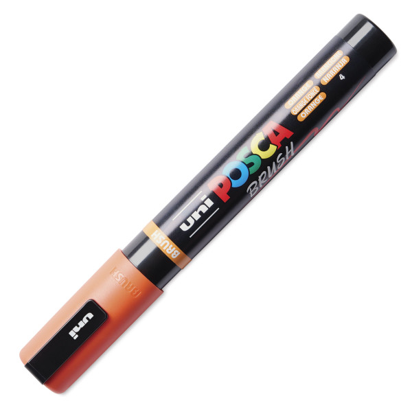 Marqueur POSCA - Orange - Pointe brush - PC5BR - Tous supports