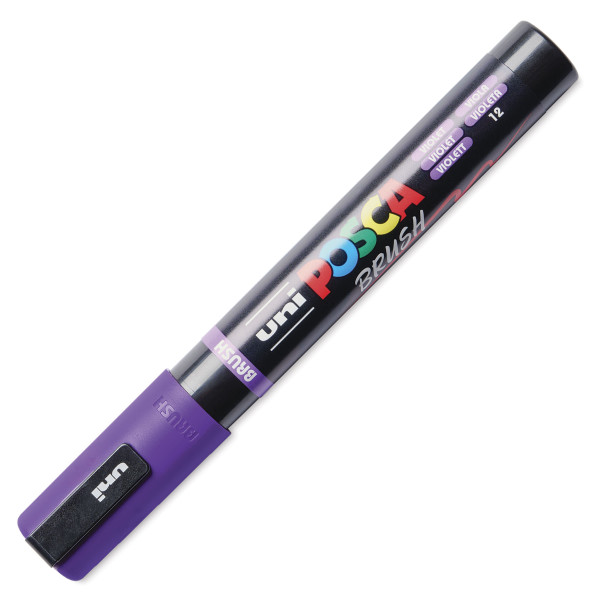 Marqueur POSCA - Violet - Pointe brush - PC5BR - Tous supports