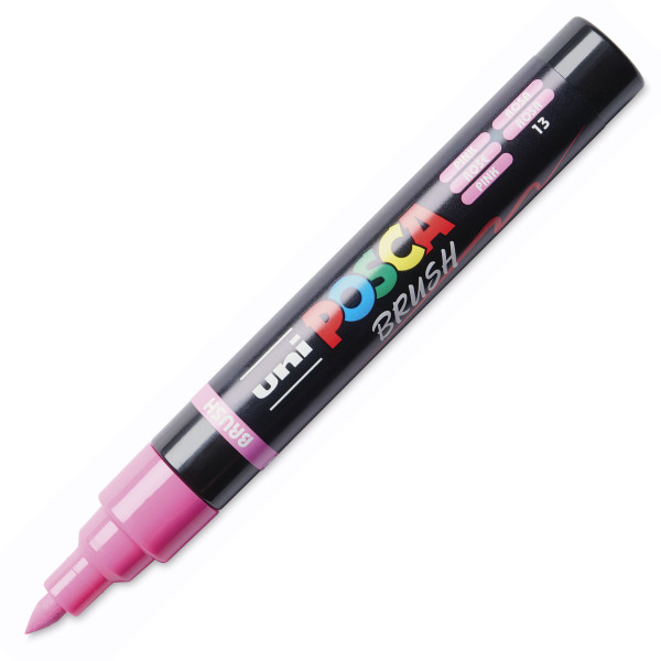 photo-Marqueur POSCA - Rose - Pointe brush - PC5BR - Tous supports