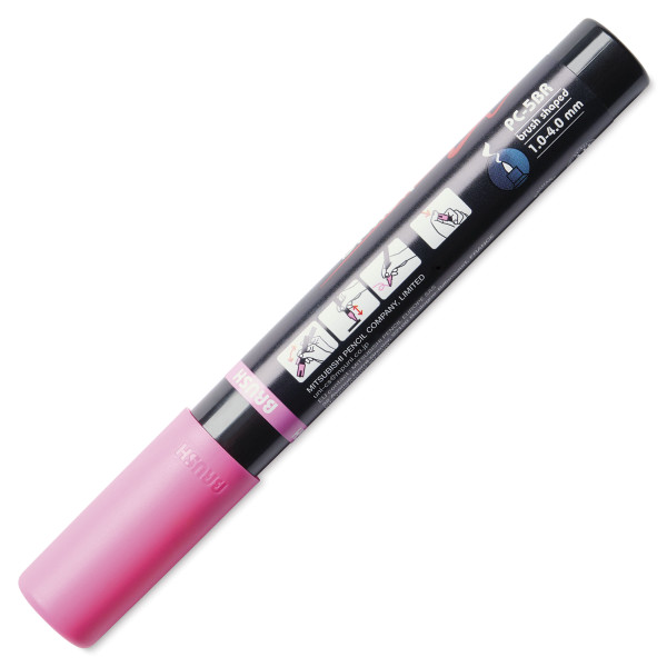 Marqueur POSCA - Rose - Pointe brush - PC5BR - Tous supports