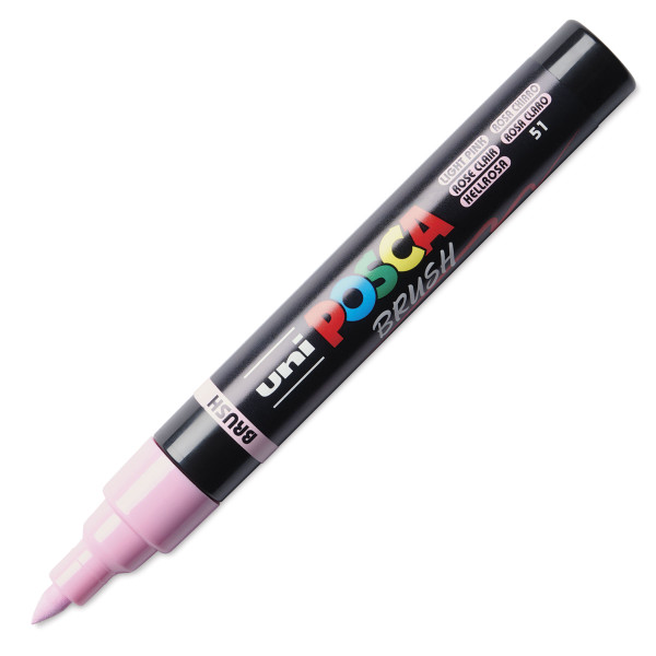 photo-Marqueur POSCA - Rose clair - Pointe brush - PC5BR - Tous supports