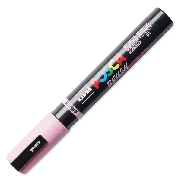 Marqueur POSCA - Rose clair - Pointe brush - PC5BR - Tous supports