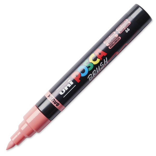 photo-Marqueur POSCA - Corail - Pointe brush - PC5BR - Tous supports
