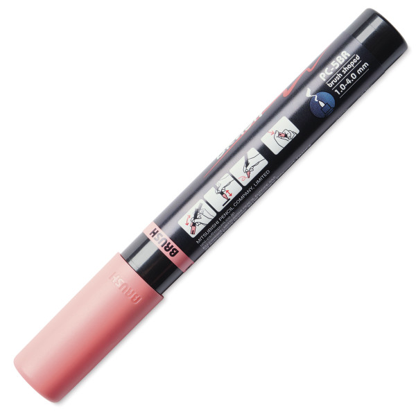 Marqueur POSCA - Corail - Pointe brush - PC5BR - Tous supports
