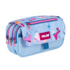 photo-Trousse - 3 compartiments - Rectangulaire - Avec rabat - Scolaire - 13x24x10 - Milan