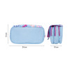 Trousse - 3 compartiments - Rectangulaire - Avec rabat - Scolaire - 13x24x10 - Milan