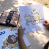 Cahier de coloriage - Enfant - Animaux sauvages et de la savane - Dès 4 ans