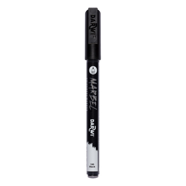photo-Marqueur - Peinture acrylique - Noir - Permanent - Pointe 0,7mm - Marbel - Darwi