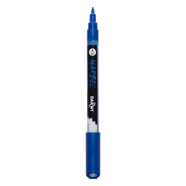 Marqueur - Peinture acrylique - Bleu saphir - Permanent - Pointe 0,7mm - Marbel - Darwi
